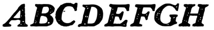 1906 French News Caps Bold Italic Font UPPERCASE