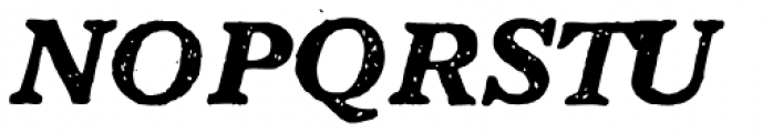 1906 French News Caps Bold Italic Font UPPERCASE