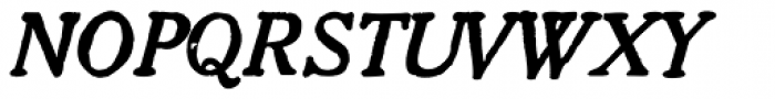1906 French News Caps Italic Font LOWERCASE