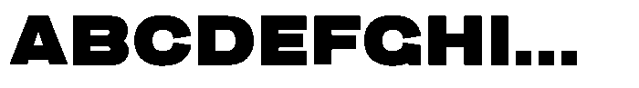 1923 Black Font UPPERCASE