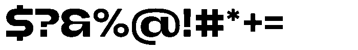 1923 Bold Font OTHER CHARS