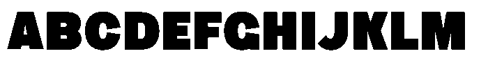 1923 Condensed Black Font UPPERCASE