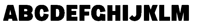 1923 Condensed Extra Bold Font UPPERCASE