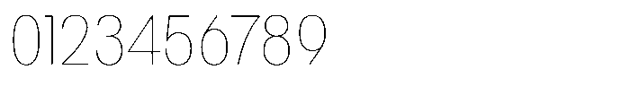 1923 Condensed Hairline Font OTHER CHARS