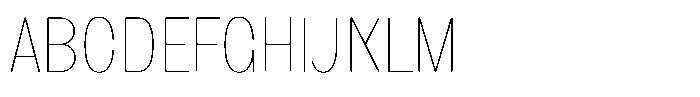 1923 Condensed Hairline Font UPPERCASE
