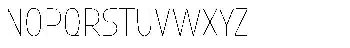 1923 Condensed Hairline Font UPPERCASE