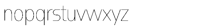 1923 Condensed Hairline Font LOWERCASE