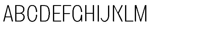1923 Condensed Thin Font UPPERCASE