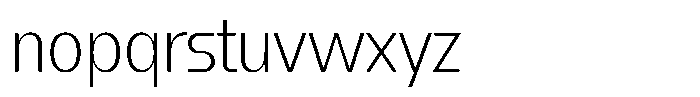 1923 Condensed Thin Font LOWERCASE