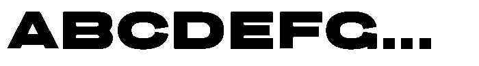1923 Extended Black Font UPPERCASE