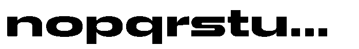 1923 Extended Black Font LOWERCASE