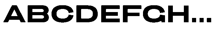 1923 Extended Bold Font UPPERCASE