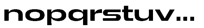 1923 Extended Bold Font LOWERCASE