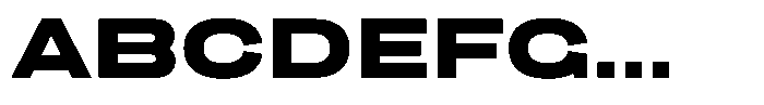 1923 Extended Extra Bold Font UPPERCASE