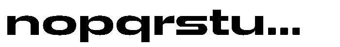 1923 Extended Extra Bold Font LOWERCASE