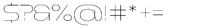 1923 Extended Hairline Font OTHER CHARS