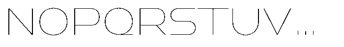 1923 Extended Hairline Font UPPERCASE