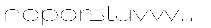 1923 Extended Hairline Font LOWERCASE
