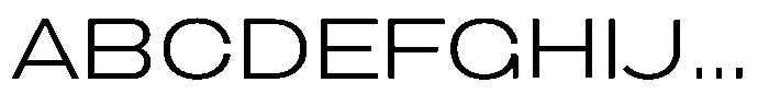1923 Extended Light Font UPPERCASE