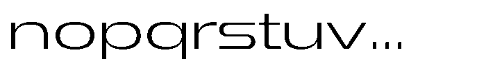 1923 Extended Light Font LOWERCASE