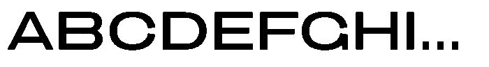 1923 Extended Medium Font UPPERCASE