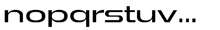 1923 Extended Medium Font LOWERCASE
