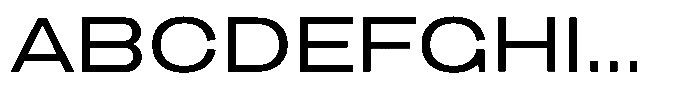 1923 Extended Regular Font UPPERCASE
