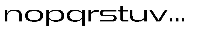 1923 Extended Regular Font LOWERCASE
