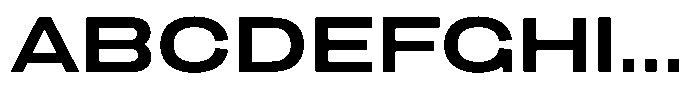 1923 Extended Semi Bold Font UPPERCASE