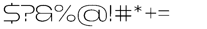 1923 Extended Thin Font OTHER CHARS