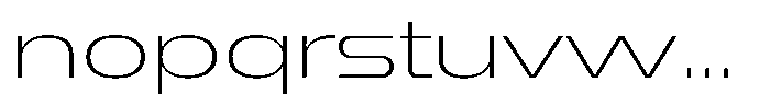 1923 Extended Thin Font LOWERCASE