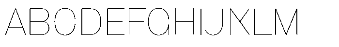 1923 Hair Font UPPERCASE