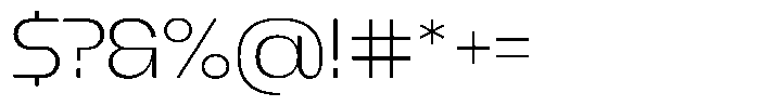 1923 Thin Font OTHER CHARS
