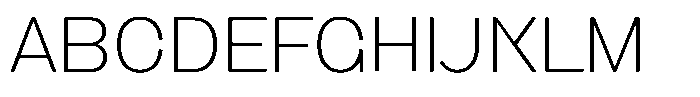 1923 Thin Font UPPERCASE