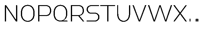 1923 Thin Font UPPERCASE