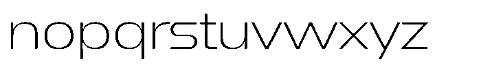 1923 Thin Font LOWERCASE