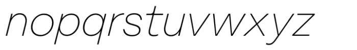 1955 Thin Italic Font LOWERCASE