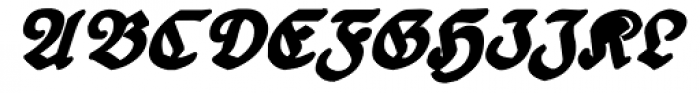 19th Century Retro Bold Italic Font UPPERCASE