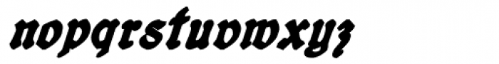 19th Century Retro Bold Italic Font LOWERCASE
