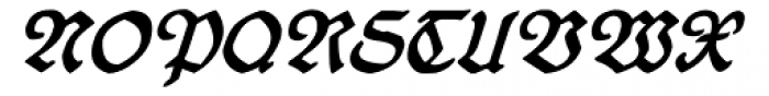 19th Century Retro Italic Font UPPERCASE