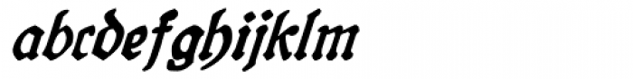 19th Century Retro Italic Font LOWERCASE