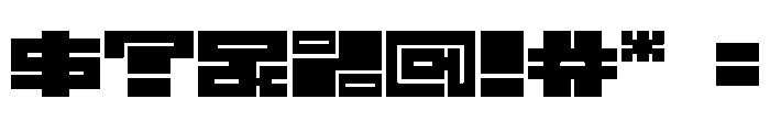 1B_MAZE-black Font OTHER CHARS