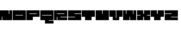 1B_MAZE-black Font UPPERCASE