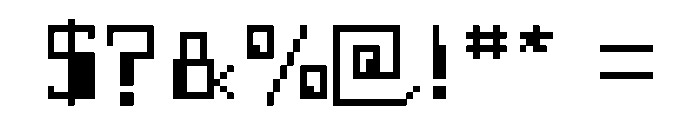 1Bit Font OTHER CHARS