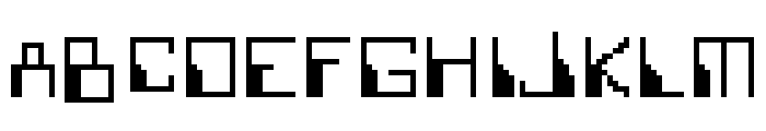 1Bit Font UPPERCASE