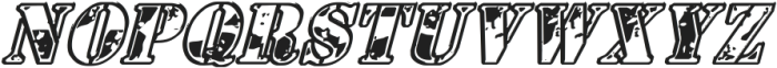 1st Cav Italic ttf (400) Font LOWERCASE