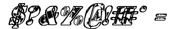 1st Cav Italic Font OTHER CHARS