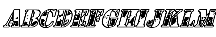 1st Cav Italic Font UPPERCASE