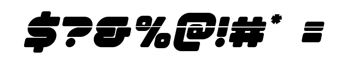 1st Enterprises Laser Italic Font OTHER CHARS