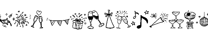 2026 New Year Font UPPERCASE